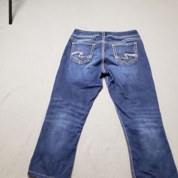 Silver Jeans Women's Blue Capri Silver Jeans Elyse Capri Sz 25 - Picture 5 of 14
